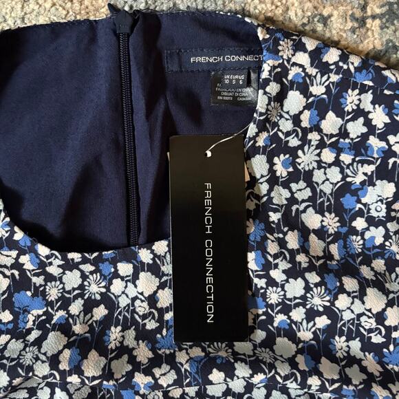 FRENCH CONNECTION Bethany Verona Floral Cutout Mini Dress - Picture 4 of 6